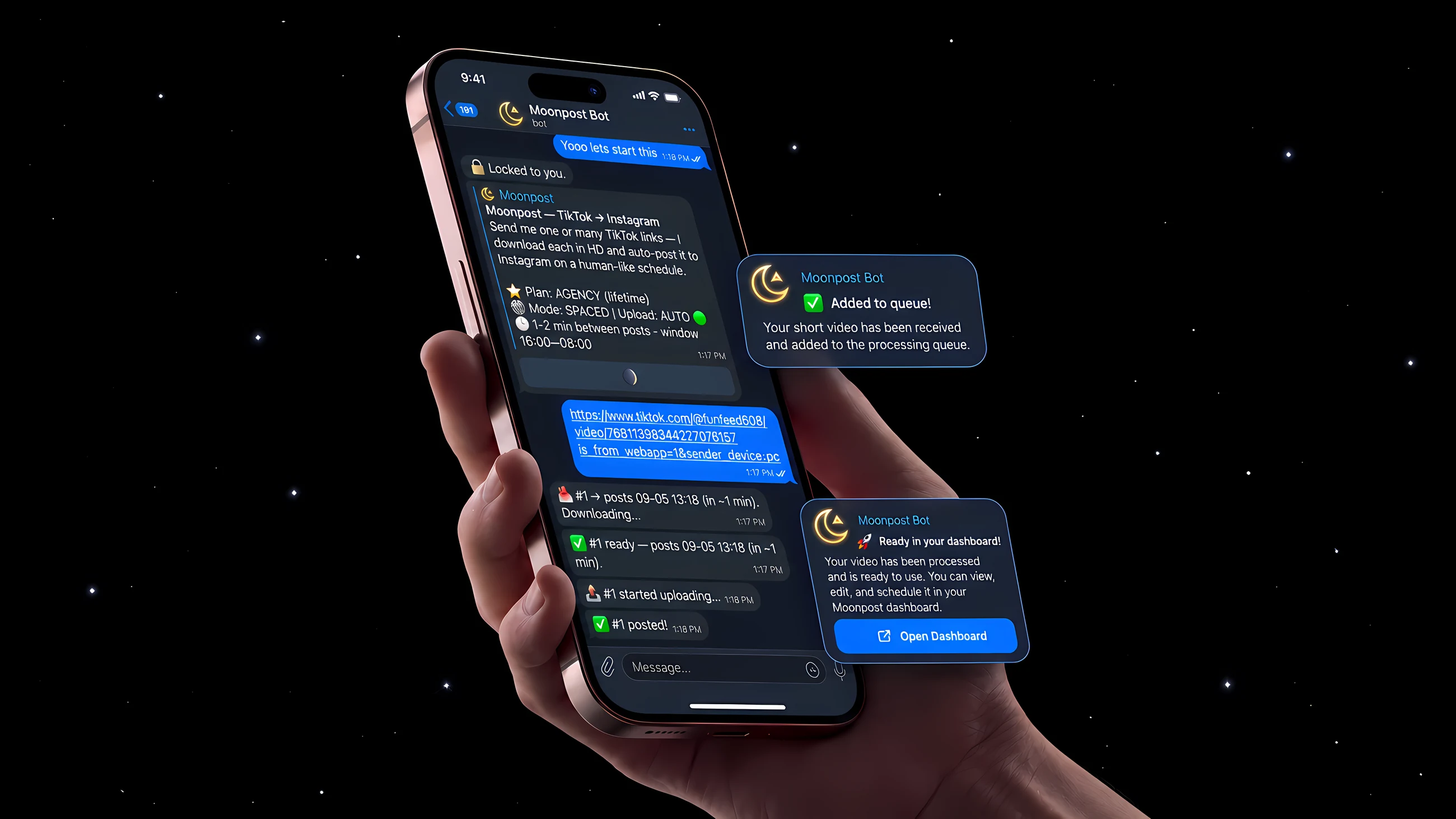Moonpost automation interface